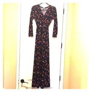 Floral Maternity Maxi Dress- Size Medium